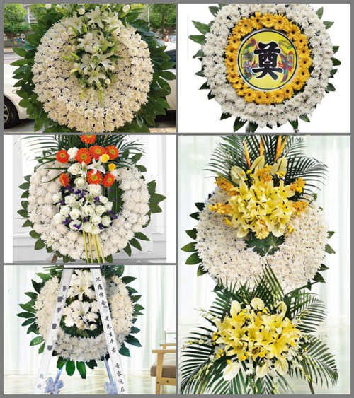 安徽阜阳市阜南县张寨镇新集村花圈速递